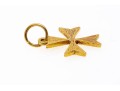 18k Yellow Gold Handsome Maltese Cross