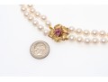 14K Double Stranded Pearl Necklace