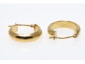 18k Yellow Gold Huggie Hoop Earrings