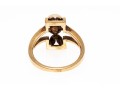 14K Single Pearl Open Form Ring, Size 7