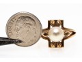 14K Single Pearl Open Form Ring, Size 7