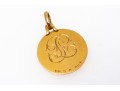 18k Yellow Gold Handsome St. Christopher Medal