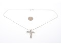 Sterling Silver Freeform Cultured Freshwater Pearl Pendant Necklace