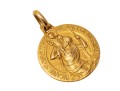 18k Yellow Gold Handsome St. Christopher Medal