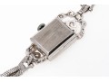 Geneva 14K, Platinum And Diamond Set Mechaincal Watch
