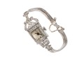 Geneva 14K, Platinum And Diamond Set Mechaincal Watch