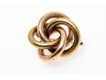 Fantastic 14K Yellow And Rose Gold Knot Style Brooch