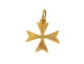 18k Yellow Gold Handsome Maltese Cross