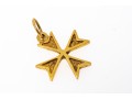 18k Yellow Gold Handsome Maltese Cross