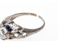 Platinum Vintage Filigree Solitaire Ring