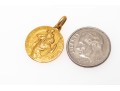 18k Yellow Gold Handsome St. Christopher Medal