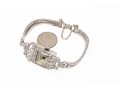 Geneva 14K, Platinum And Diamond Set Mechaincal Watch