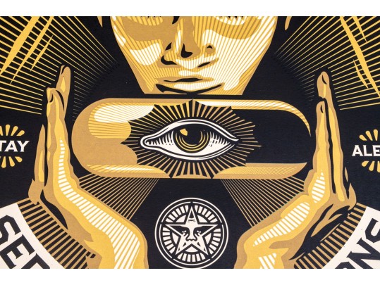 Shepard Fairey (American, B. 1970) Screen Print 