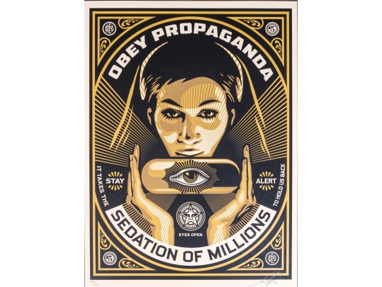Shepard Fairey (American, B. 1970) Screen Print 