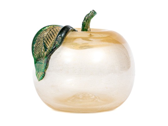 Artisanal Handblown Glass Apple