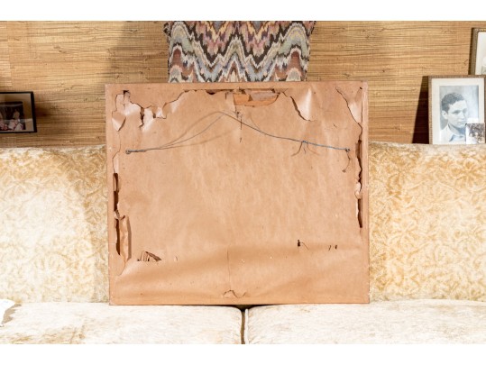 Oil On Board Boy Playing Piano