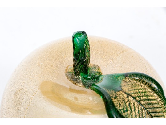 Artisanal Handblown Glass Apple
