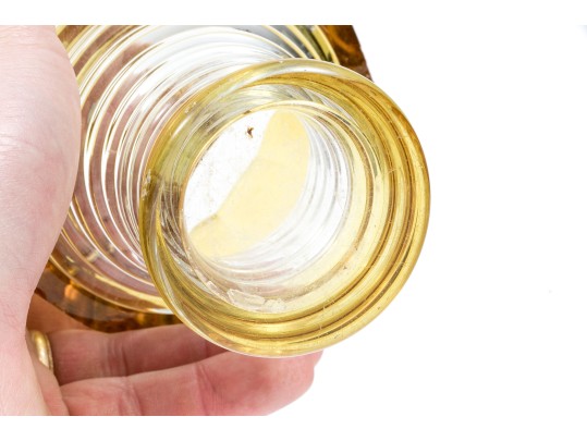 Eight Piece Glass Decanter And Spirit Glasses Set