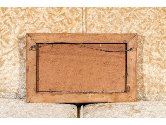 Mother Of Pearl Inlaid Antique Sign, 