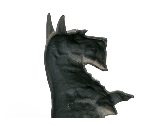 Black Finished Cast Iron Door Stop, Terrier