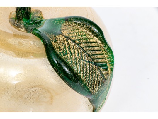 Artisanal Handblown Glass Apple