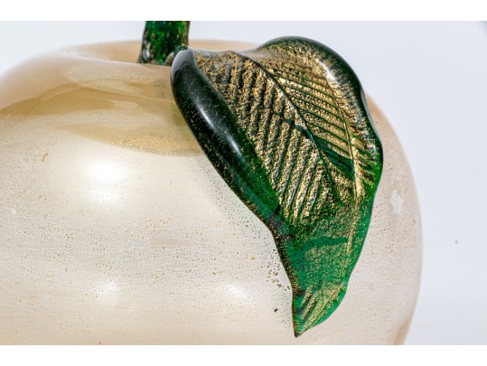 Artisanal Handblown Glass Apple
