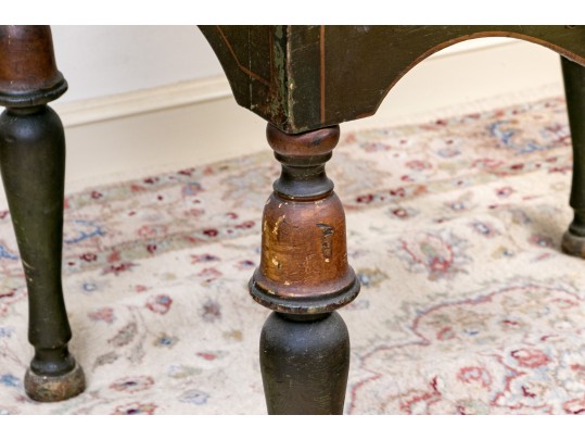 Chinoiserie Hand Paint Decorated Secretary Bookcase, Ca. 1920 Or Earlier