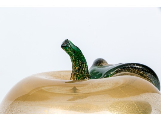 Artisanal Handblown Glass Apple