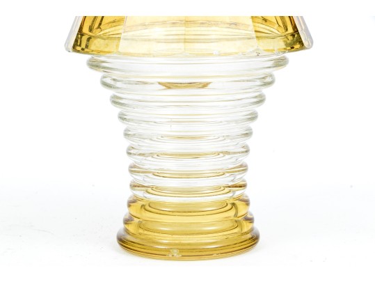 Eight Piece Glass Decanter And Spirit Glasses Set