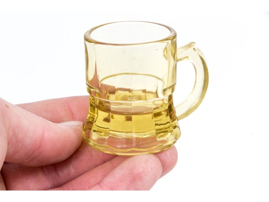 Eight Piece Glass Decanter And Spirit Glasses Set