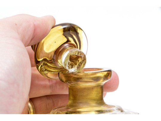 Eight Piece Glass Decanter And Spirit Glasses Set