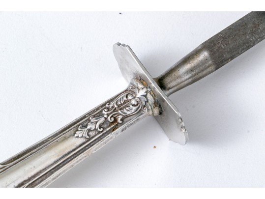 Vintage Sterling Handled Steel Blades Weighted Carving Set