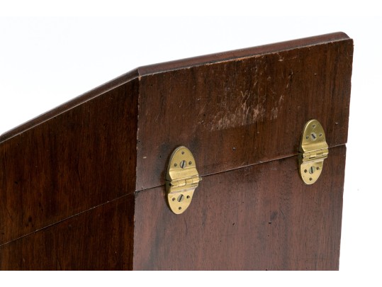 Vintage Mahogany Hinged Knife Box