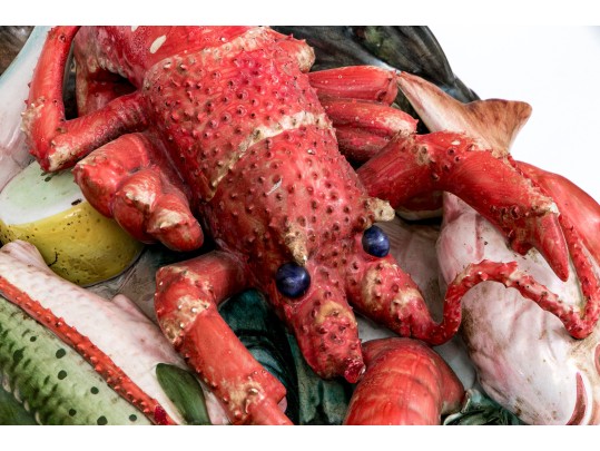 Italian Majolica Seafood Centerpiece