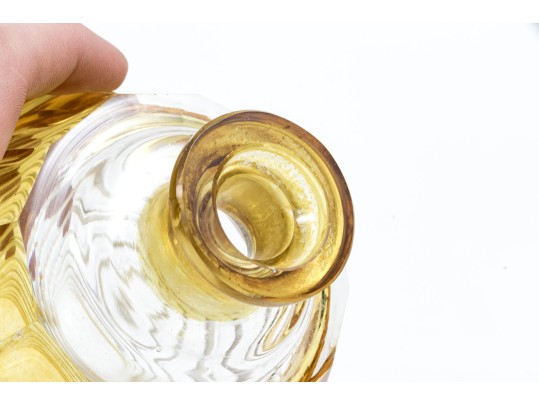 Eight Piece Glass Decanter And Spirit Glasses Set