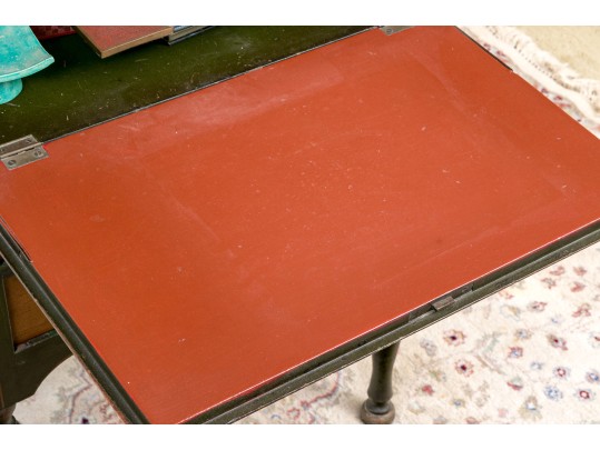 Chinoiserie Hand Paint Decorated Secretary Bookcase, Ca. 1920 Or Earlier