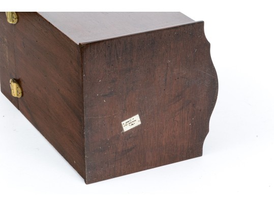 Vintage Mahogany Hinged Knife Box