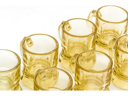 Eight Piece Glass Decanter And Spirit Glasses Set