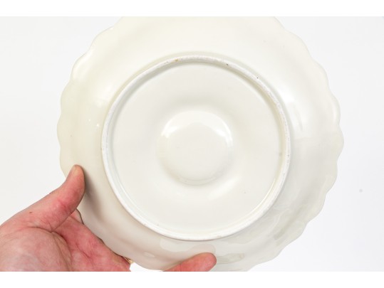 Set Of Six Antique Oyster Plates, Probably French