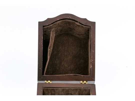 Vintage Mahogany Hinged Knife Box