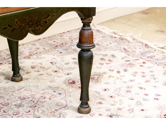 Chinoiserie Hand Paint Decorated Secretary Bookcase, Ca. 1920 Or Earlier