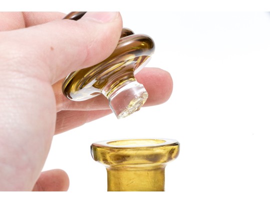 Eight Piece Glass Decanter And Spirit Glasses Set