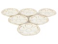 Set Of Six Antique Oyster Plates, Probably French