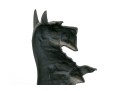 Black Finished Cast Iron Door Stop, Terrier