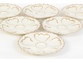 Set Of Six Antique Oyster Plates, Probably French
