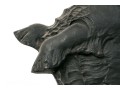 Black Finished Cast Iron Door Stop, Terrier
