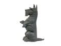 Black Finished Cast Iron Door Stop, Terrier