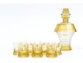 Eight Piece Glass Decanter And Spirit Glasses Set