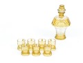Eight Piece Glass Decanter And Spirit Glasses Set