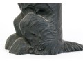 Black Finished Cast Iron Door Stop, Terrier